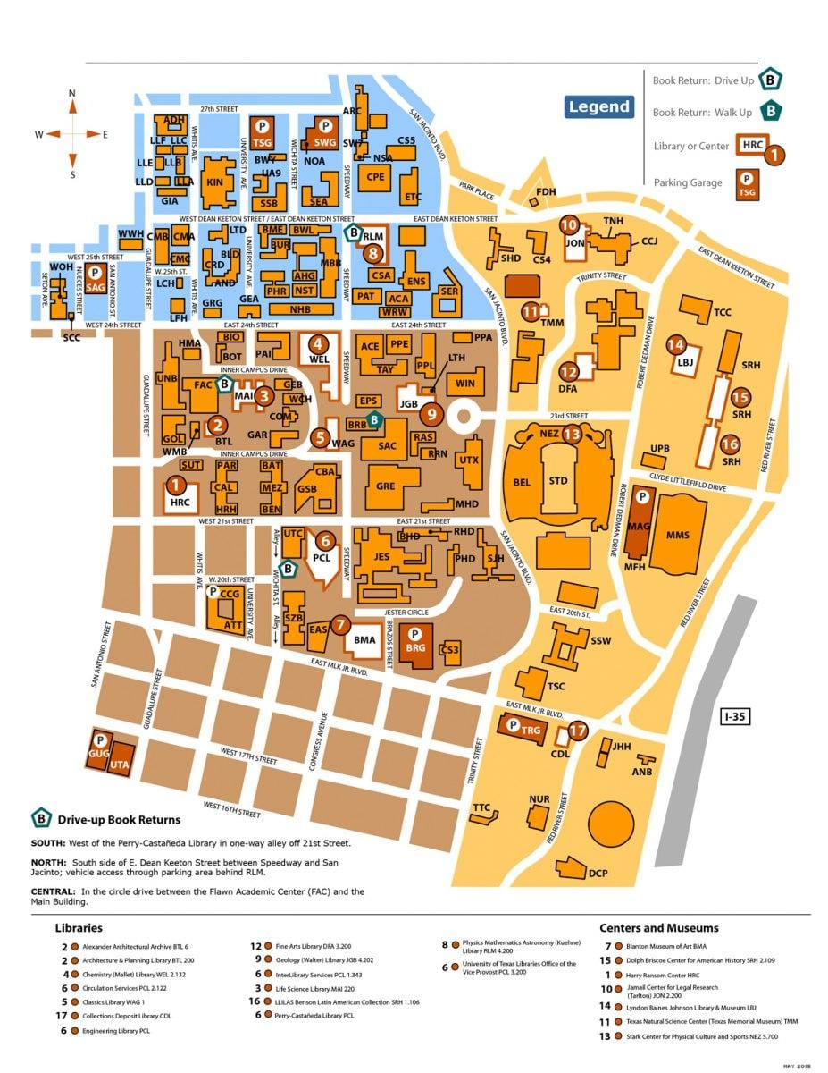 karta ut Austin